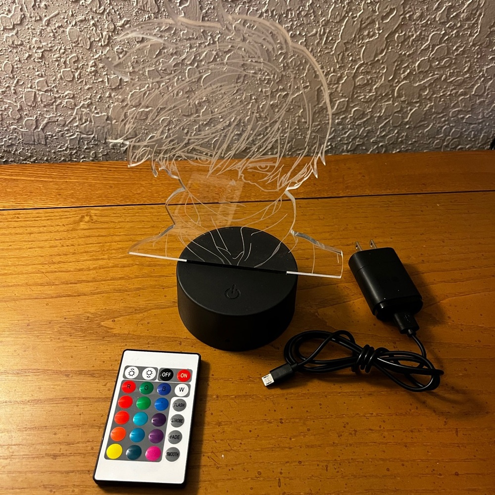 LED Anime Character Night Lamp with Remote